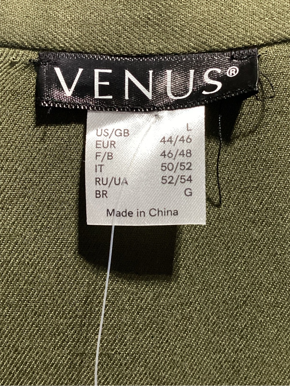 VENUS Olive Green Knit Dress with Brand Tag